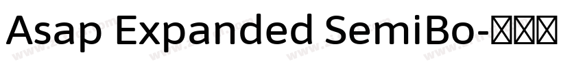 Asap Expanded SemiBo字体转换
